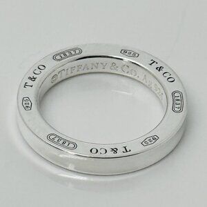 Tiffany 1837 Extra Small Round Circle Tag Pendant in Sterling Silver